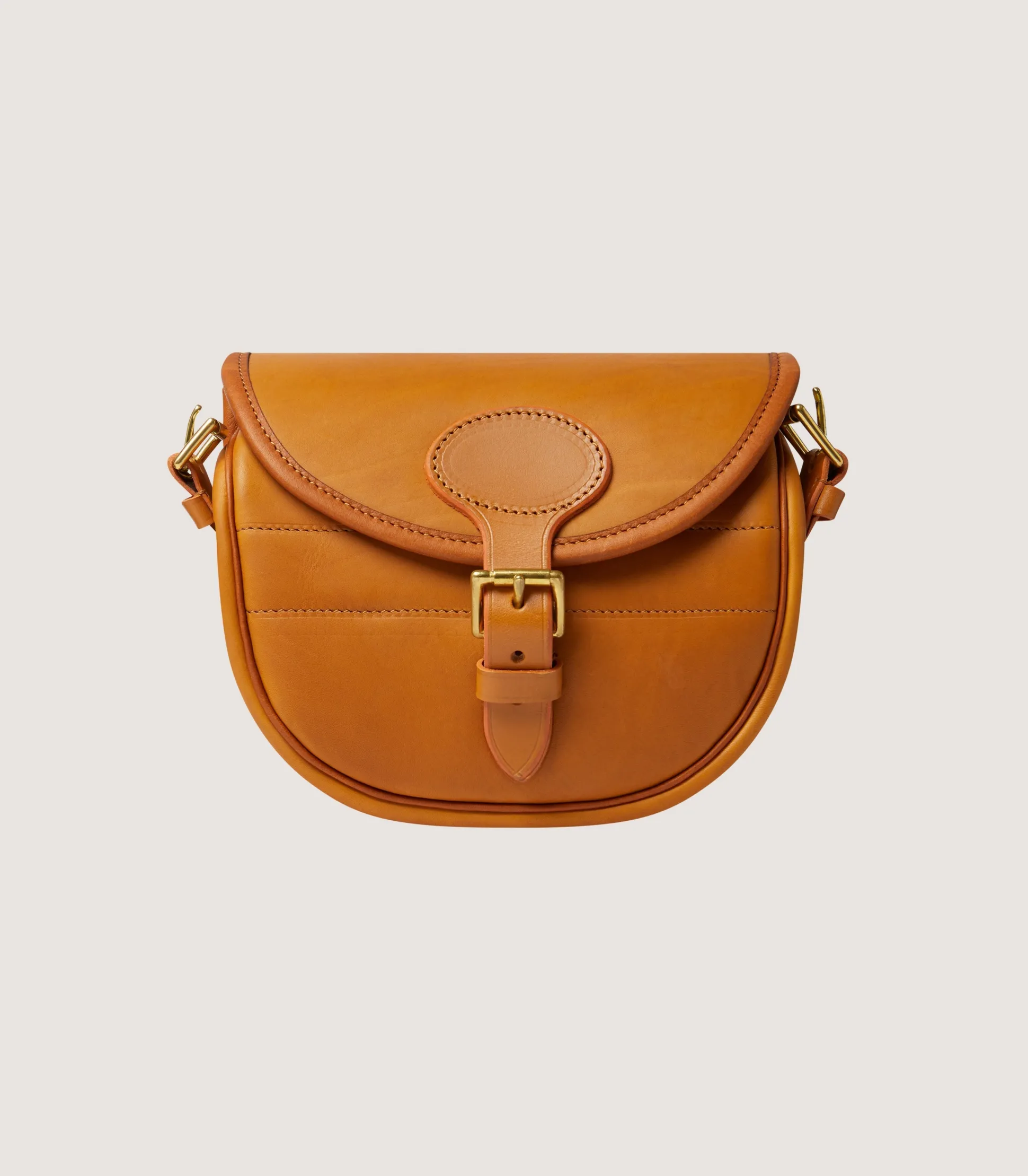 Purdey Bridle Leather Cartridge Bag In Tan