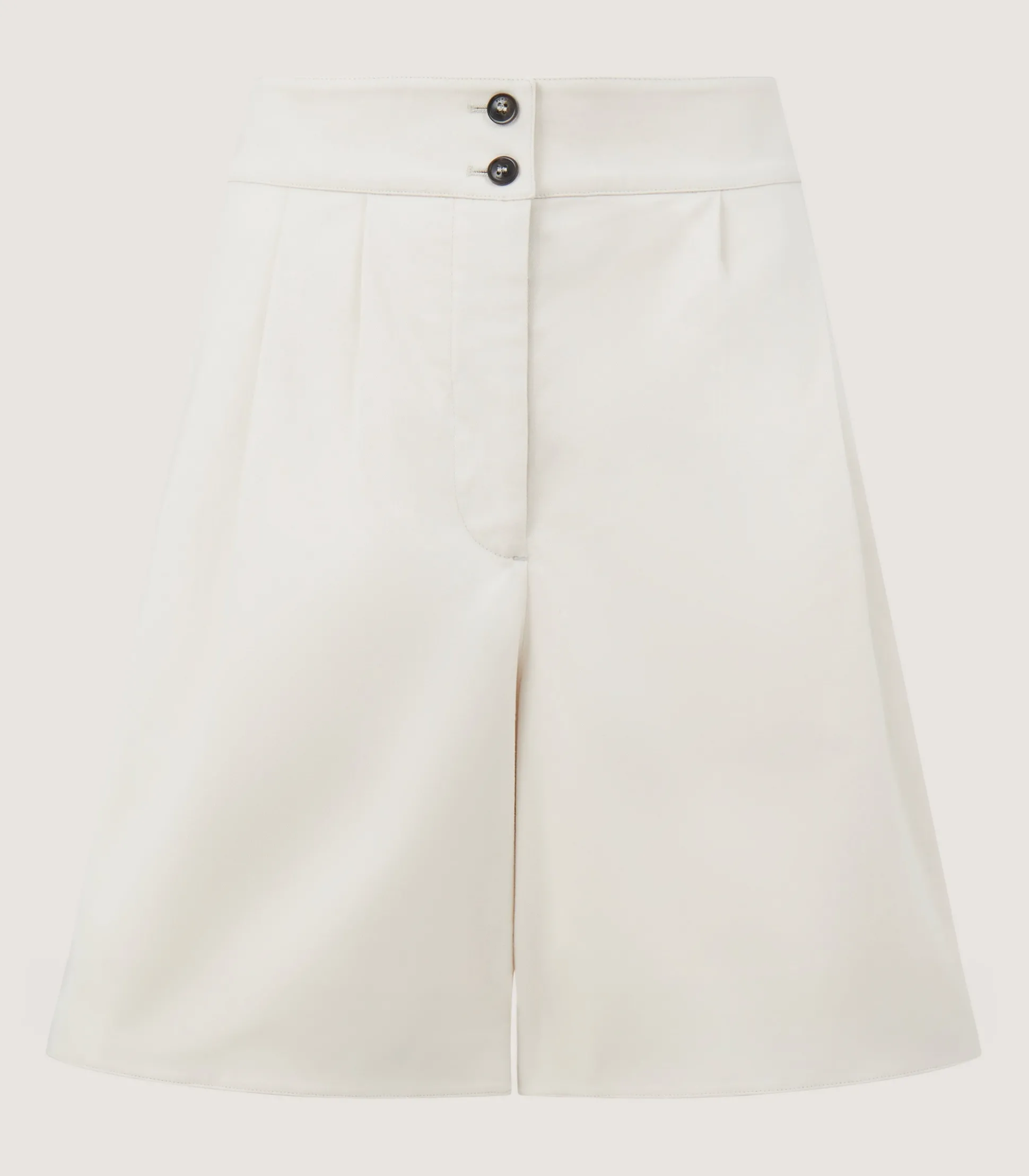 Women Purdey Double Pleat Shorts In Ivory