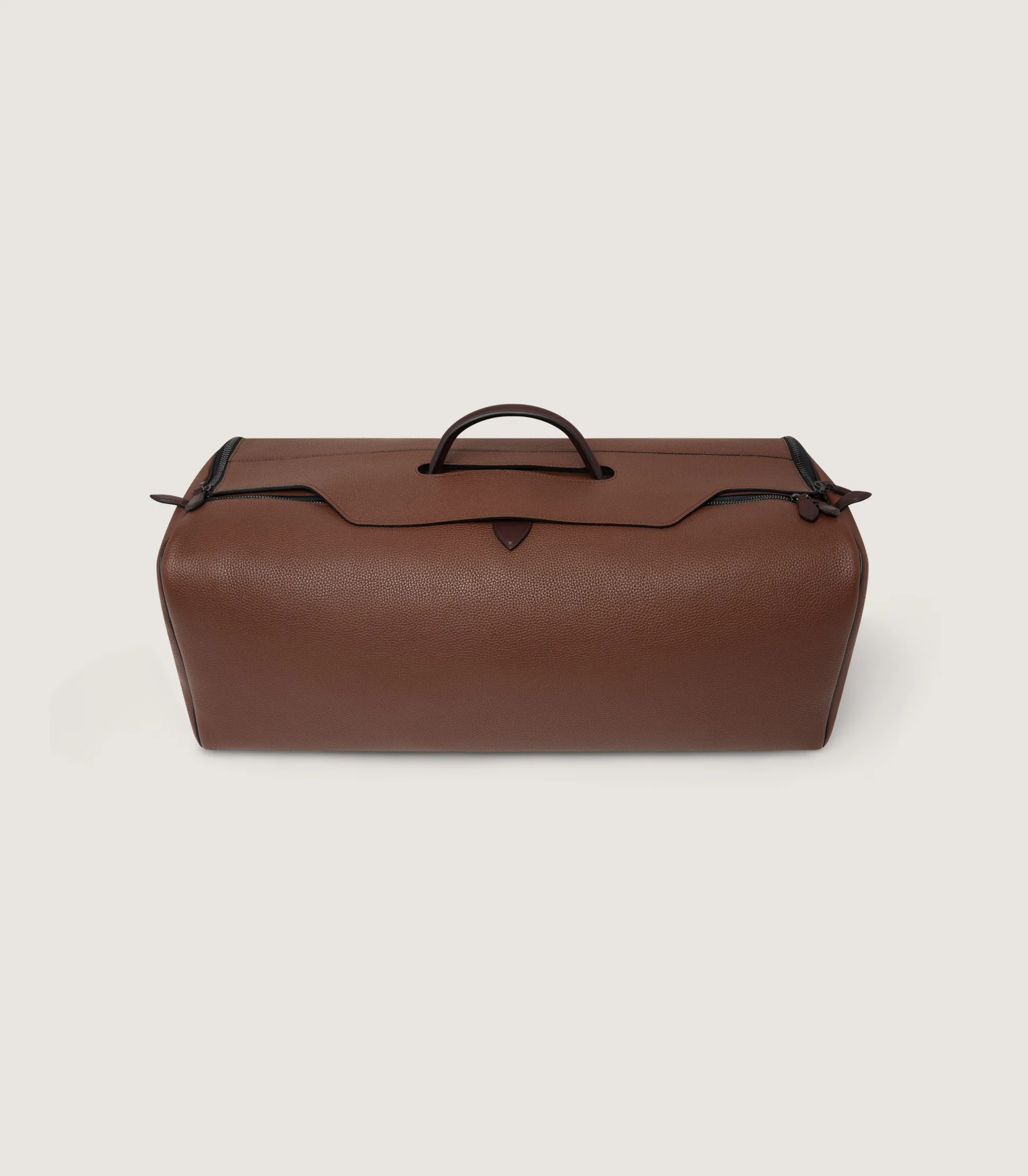 Purdey Leather Holdall Suiter Decoy in Cognac