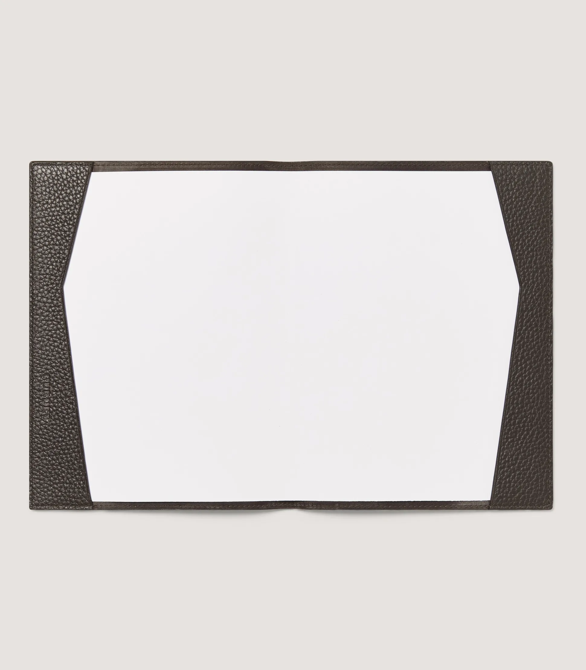 Purdey Leather Notebook Cover in Dark Brown