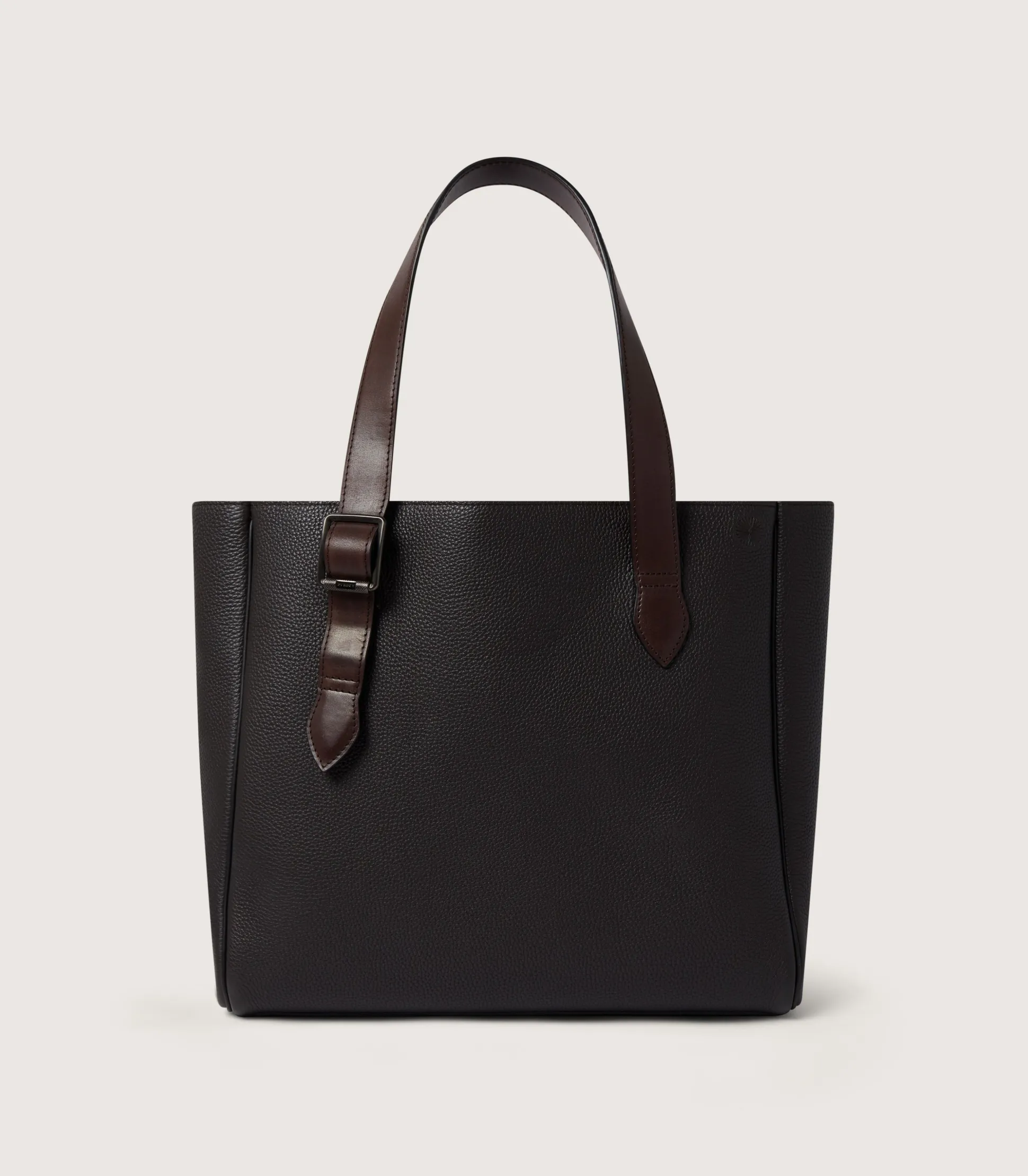 Purdey Leather Tote Keeper In Dark Brown