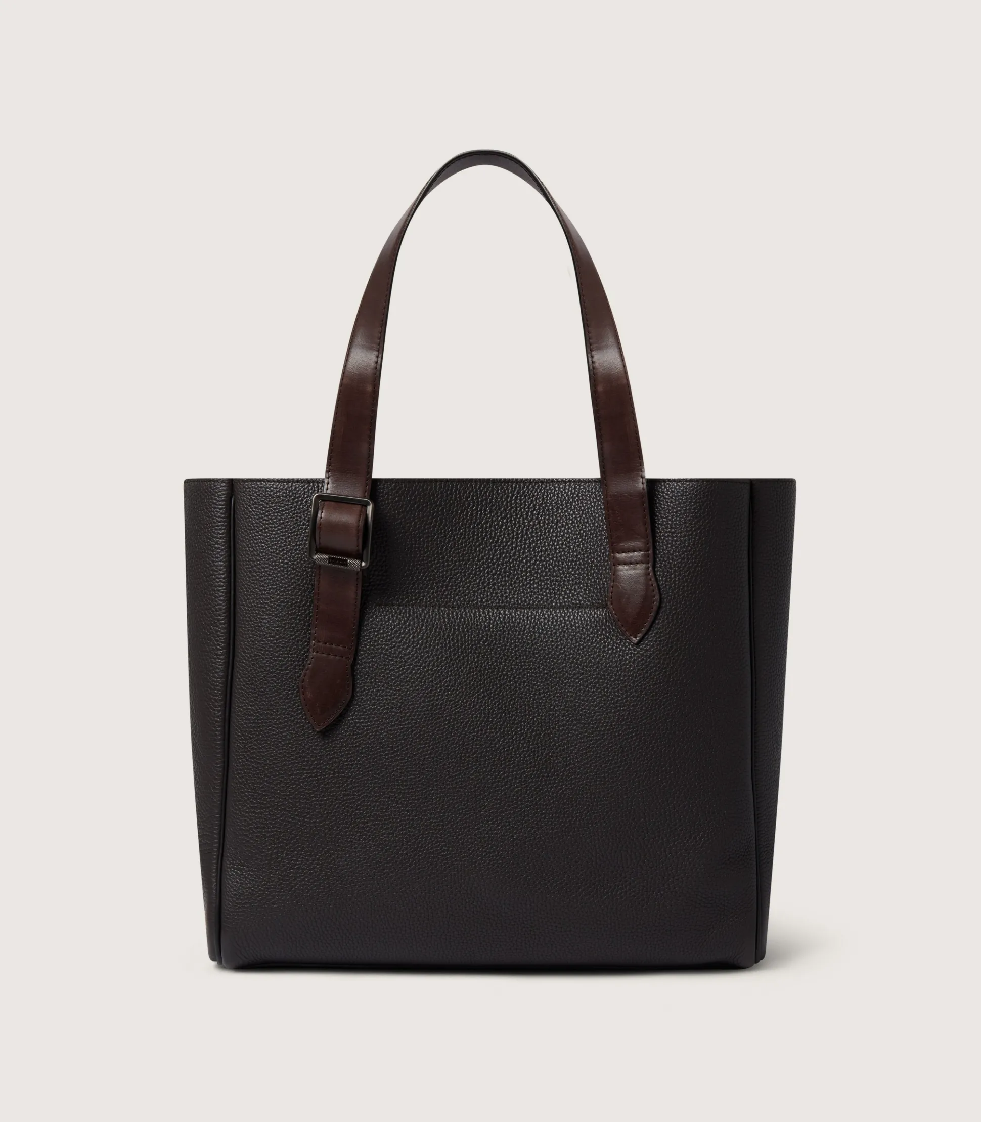 Purdey Leather Tote Keeper In Dark Brown