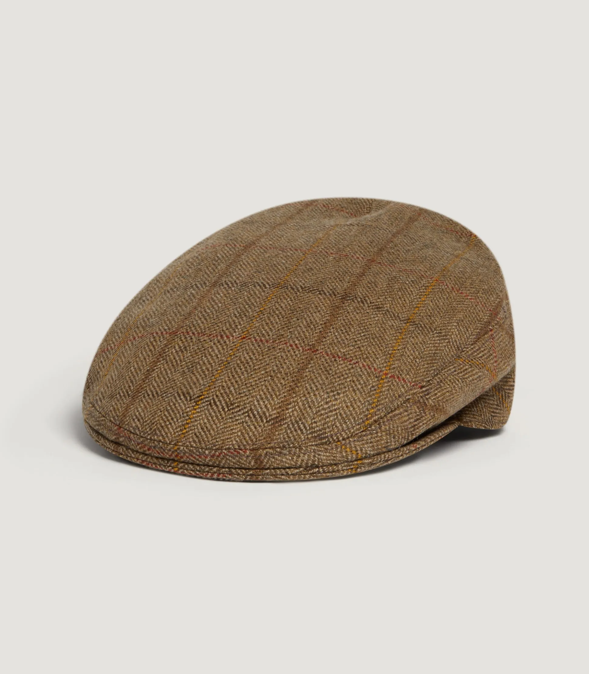 Women Purdey Litton Short Peak Tweed Flat Cap In Morar