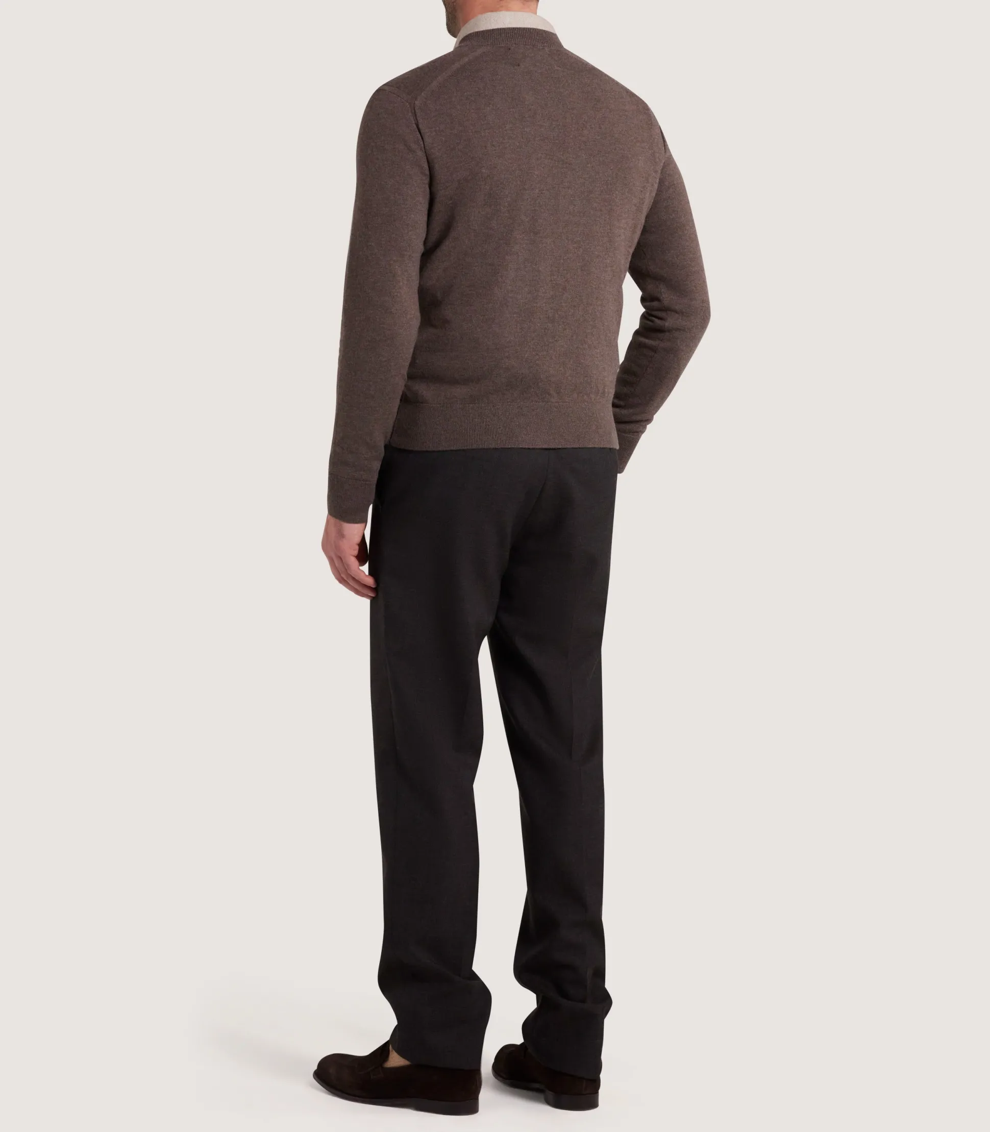 mens_ensay_british_outdoor_v_neck_jumper_in_oak_3.webp Purdey Men's Ensay British Outdoor V Neck Jumper in Oak