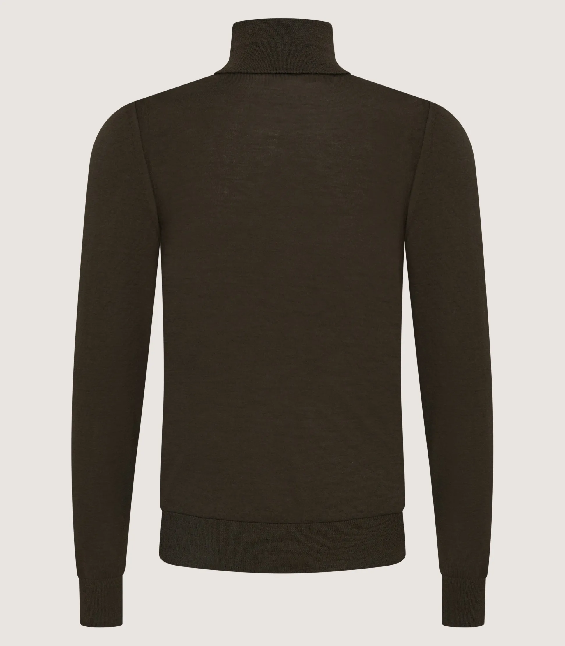Purdey Men's Extra Fine Worsted Cashmere Seamless Turtleneck In Loden