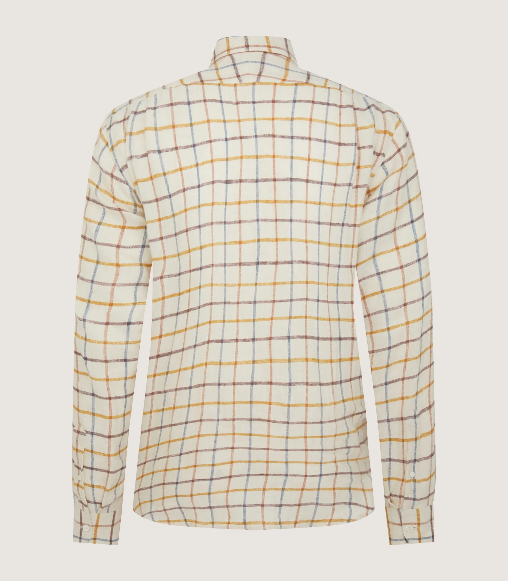 Purdey Men's Linen Flannel Tattersall Sporting Shirt