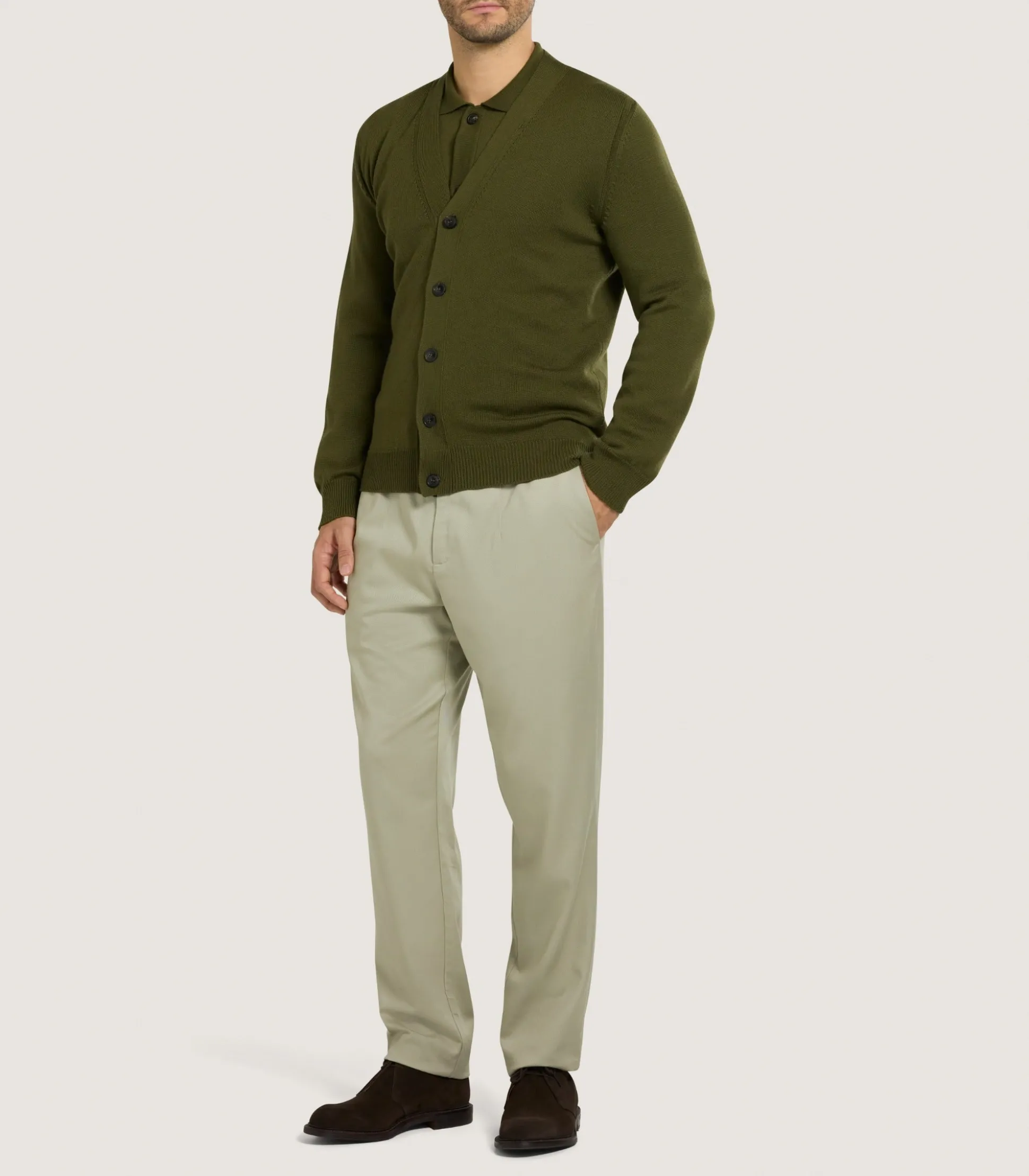 Purdey Men's Loden Audley Cardigan