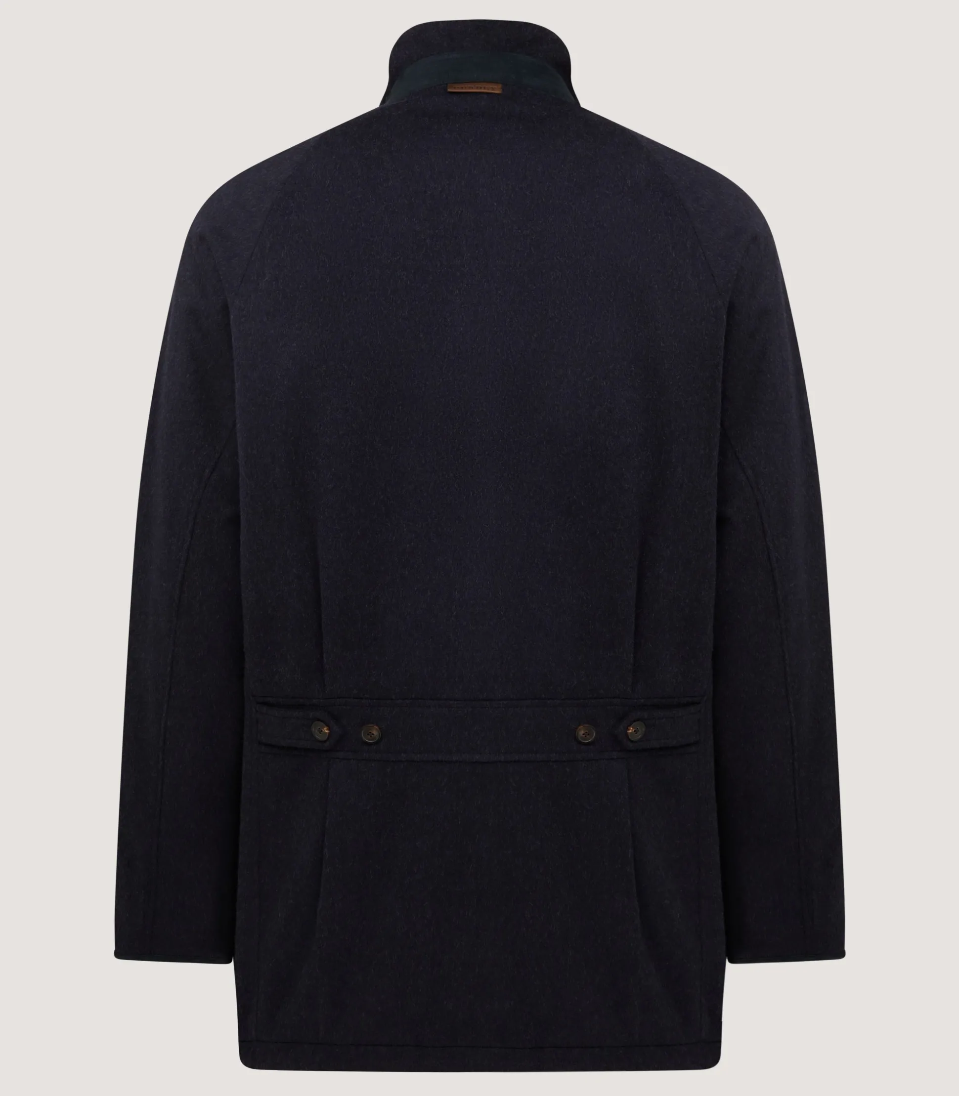mens_loden_raglan_field_coat_in_navy_2.webp Purdey Men's Loden Raglan Field Coat in Navy
