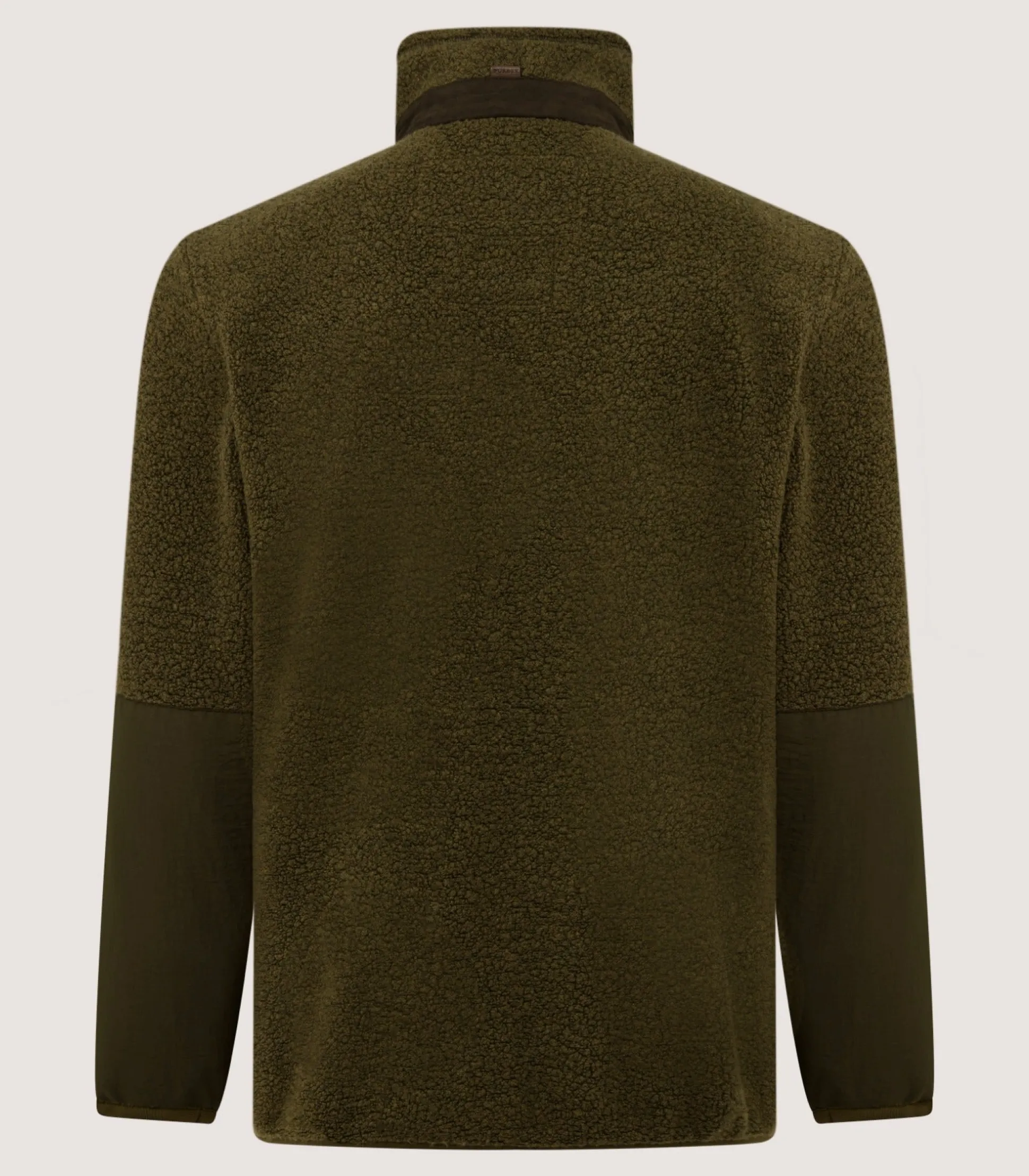 Women Purdey Men's Merino Lux Half Zip Sporting Fleece In Lichen