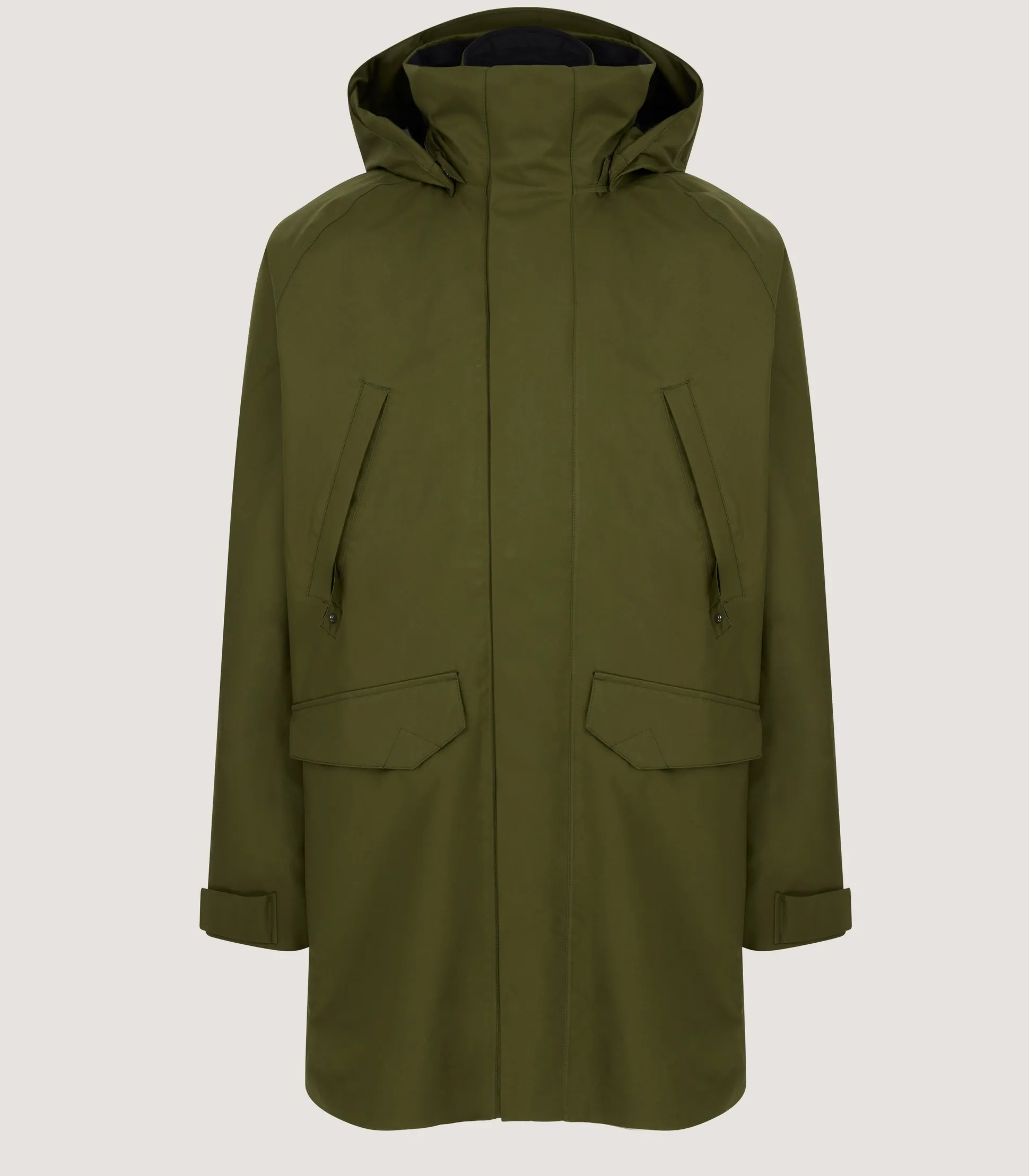 Purdey Men's Northumberland 2-In-1 Lightweight Coat In Pine Green