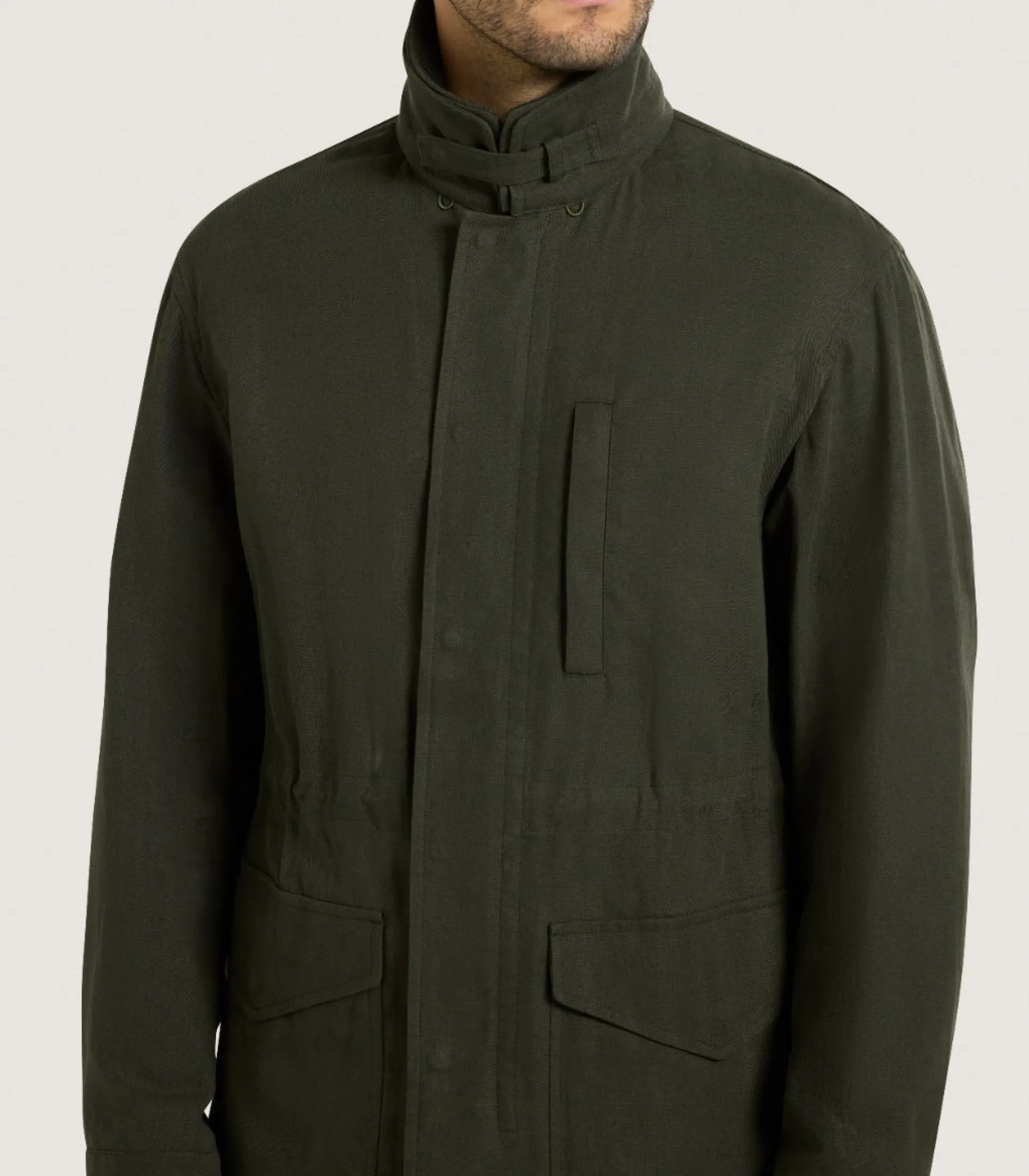mens_range_coat_in_dark_olive_4.webp Purdey Men's Range Coat in Dark Olive