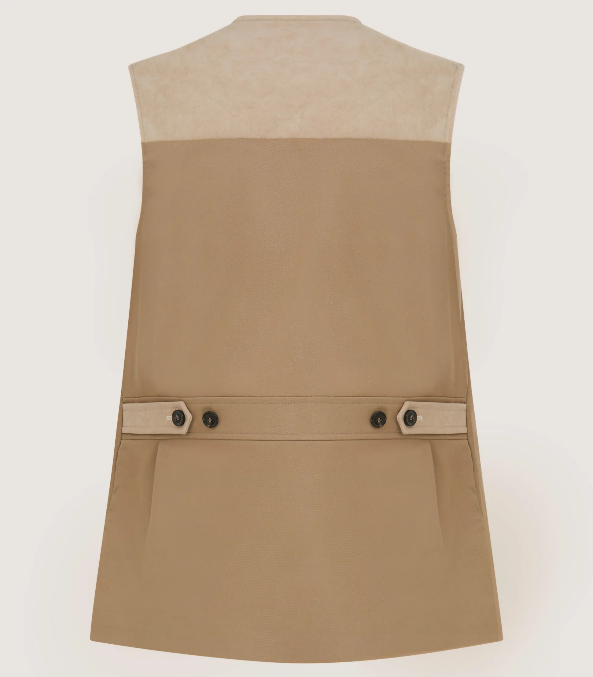 Purdey Men's Summer Cotton Sporting Vest In Dark Taupe