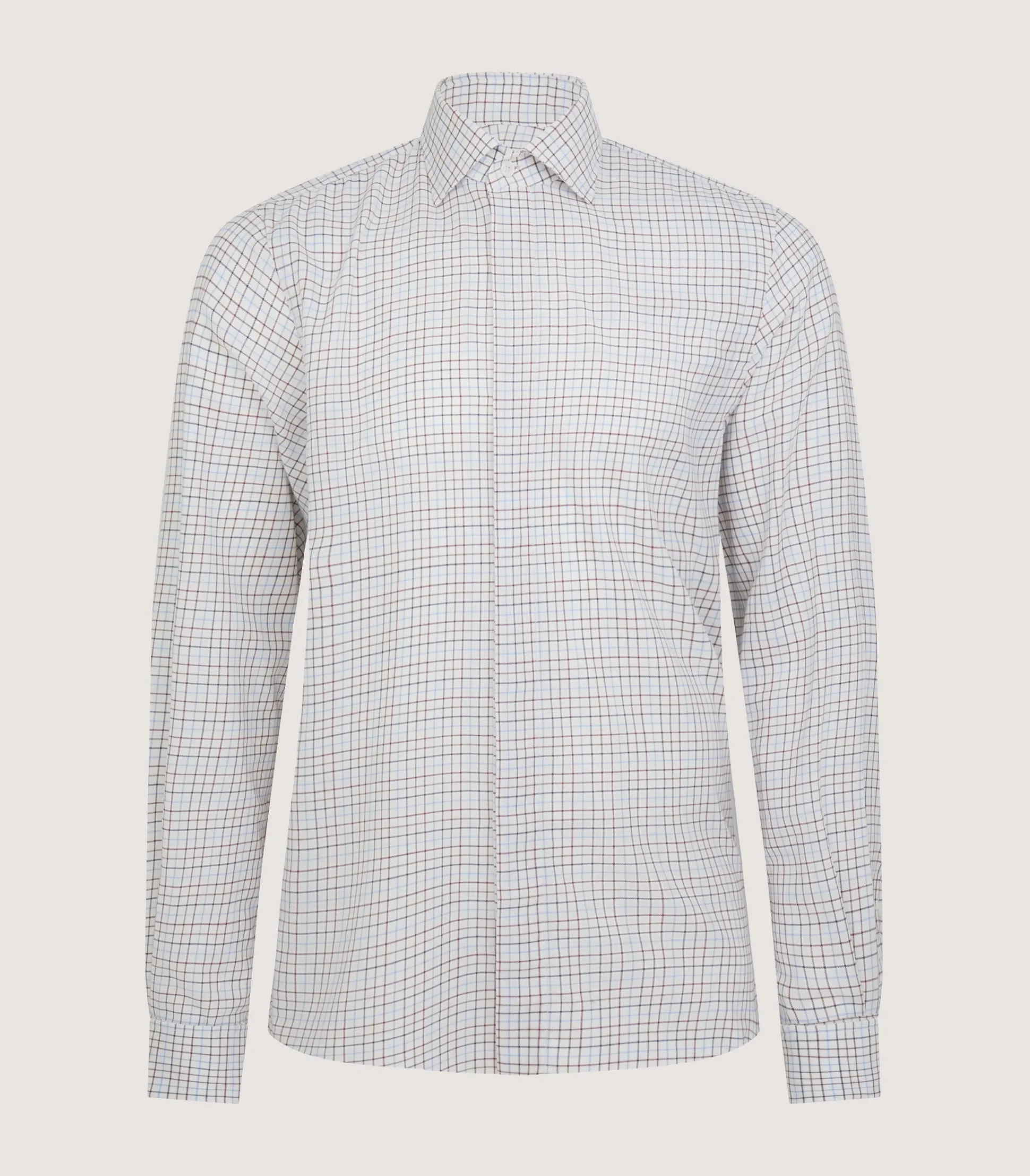 Purdey Men's Summer Sporting Half Tattersall Double Cuff Shirt