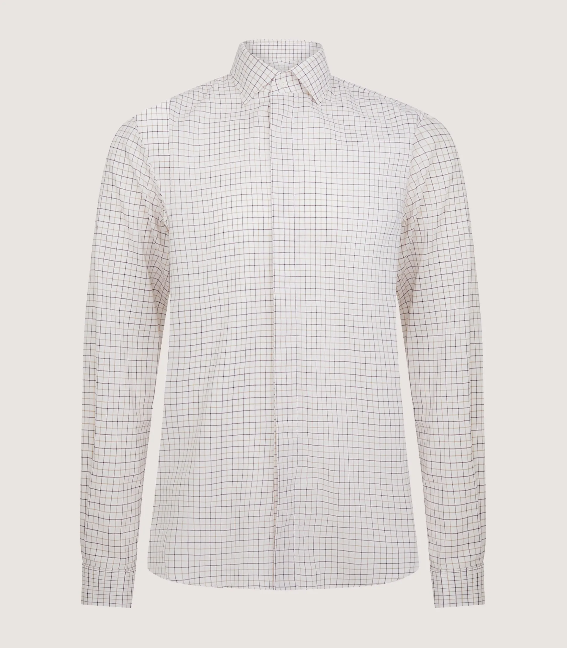 Purdey Men's Summer Sporting Tattersall Double Cuff Shirt
