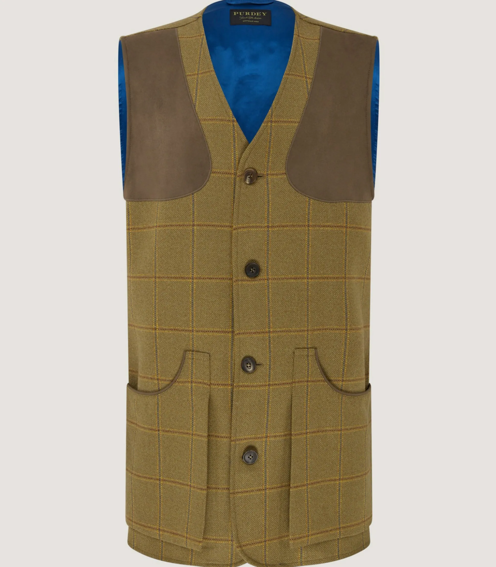 Purdey Men's Technical Tweed Sporting Vest In Berkshire