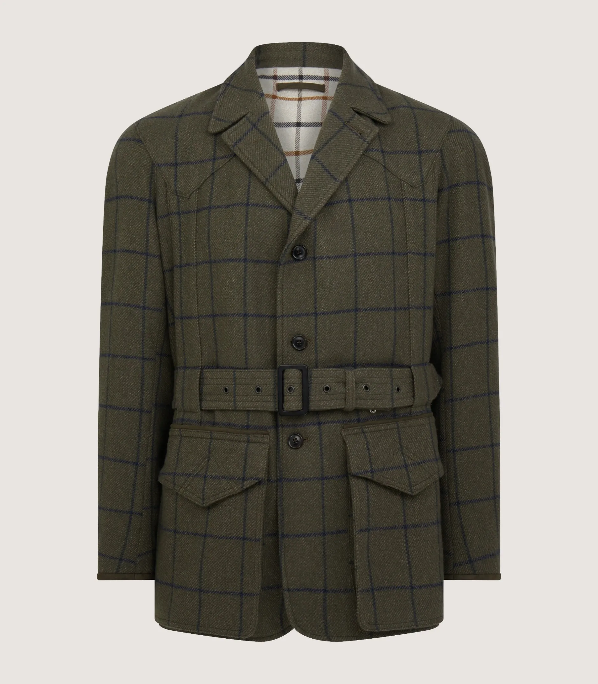 Purdey Men's Tweed Norfolk Jacket In Rannoch