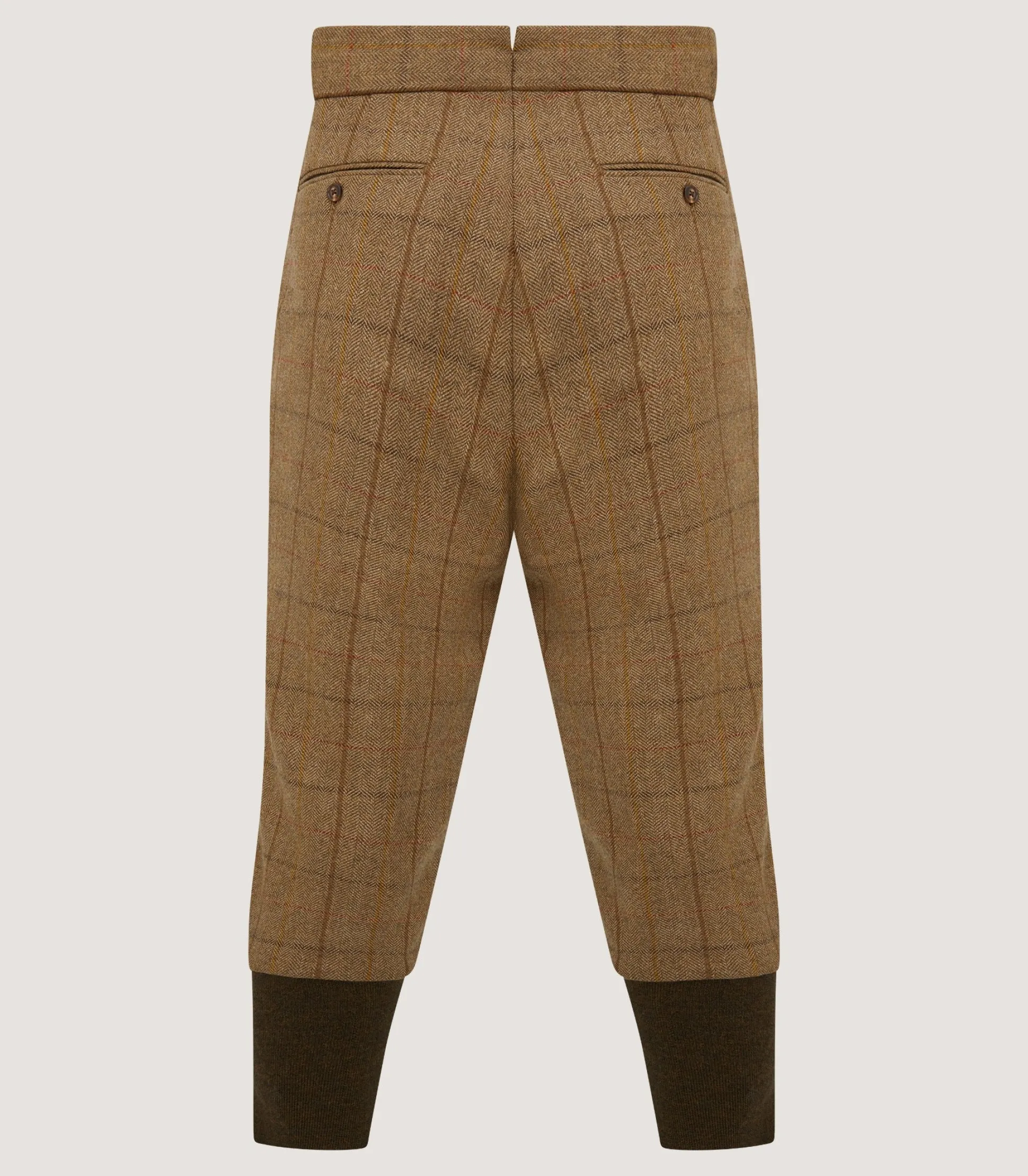 Purdey Men's Tweed Two Pleat Breek with Storm Cuff in Morar