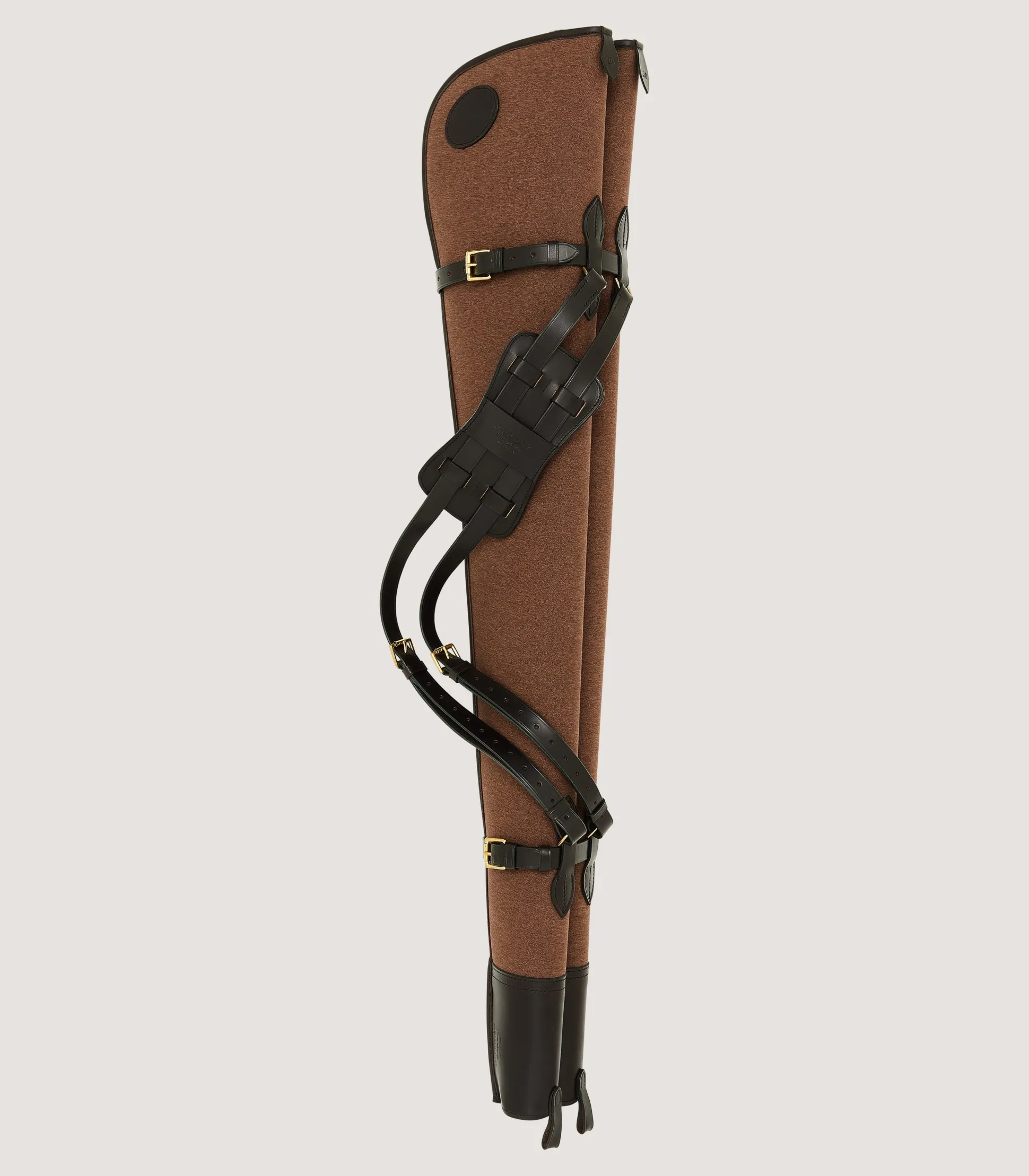 Purdey Nettle Canvas Double Gun Cover In Walnut