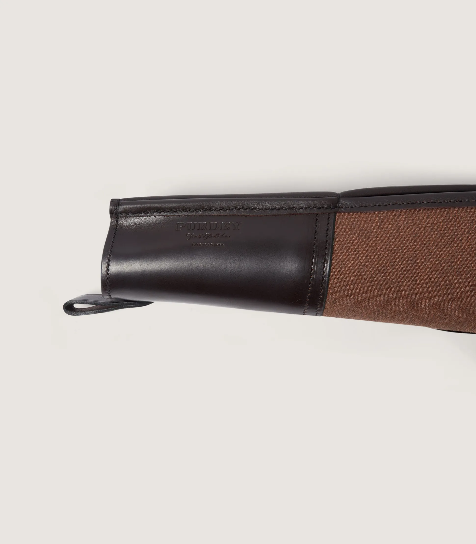 Purdey Nettle Canvas Gun Cover In Walnut
