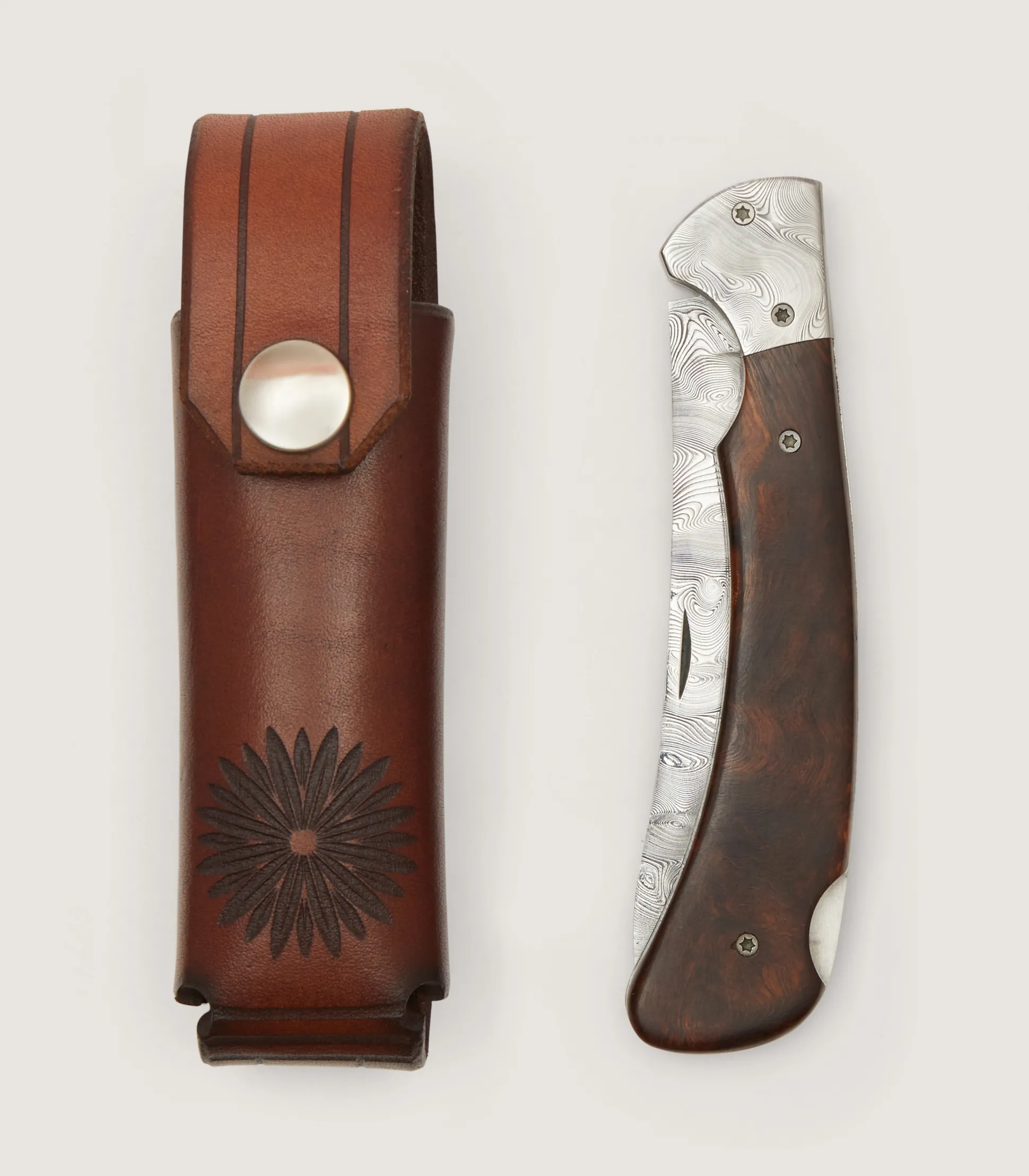 Purdey The Stalkers Folding Knife In Desert Ironwood
