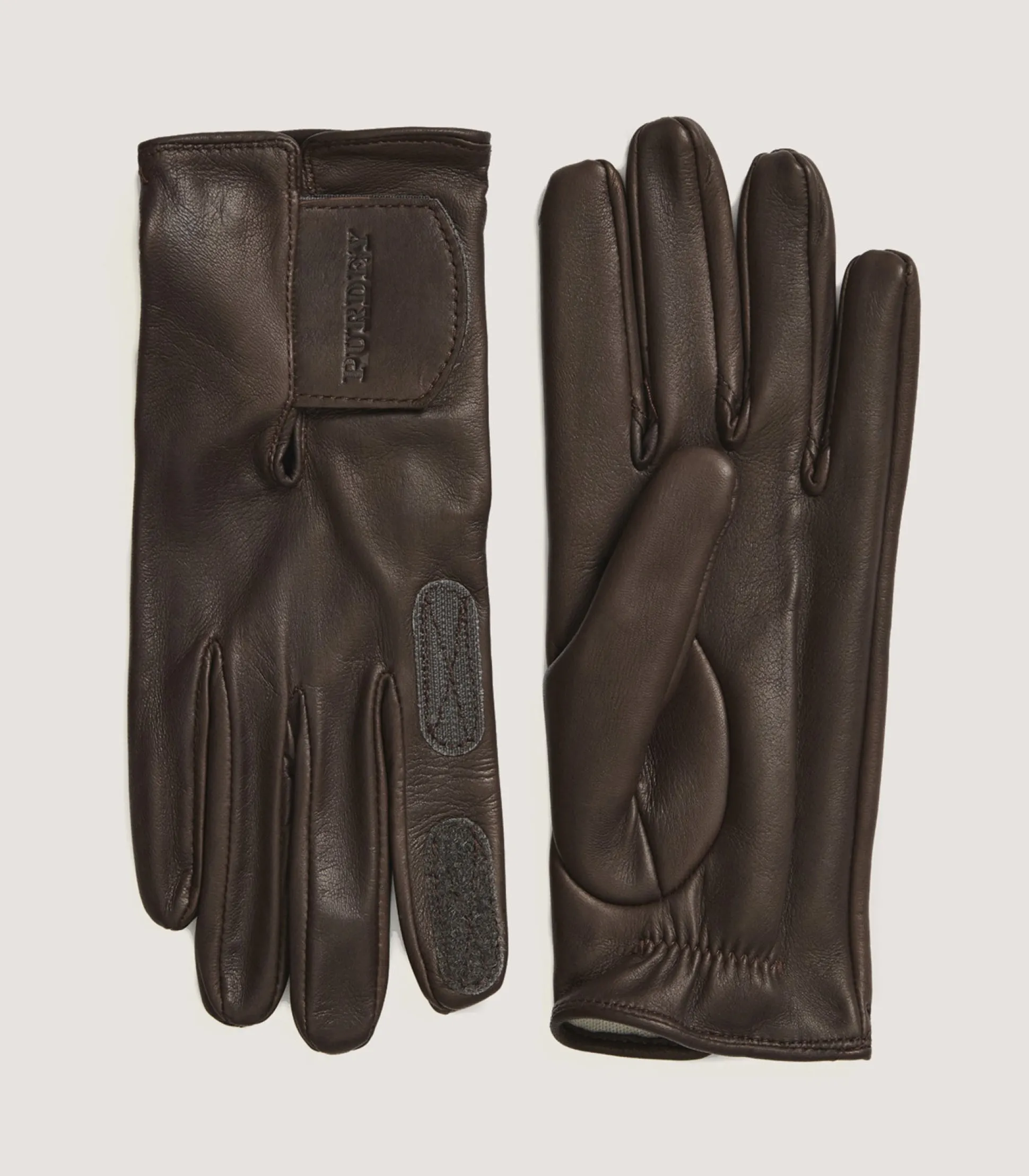 Women Purdey Women's Cape Leather Sporting Glove - Velcro Cuff In Brown
