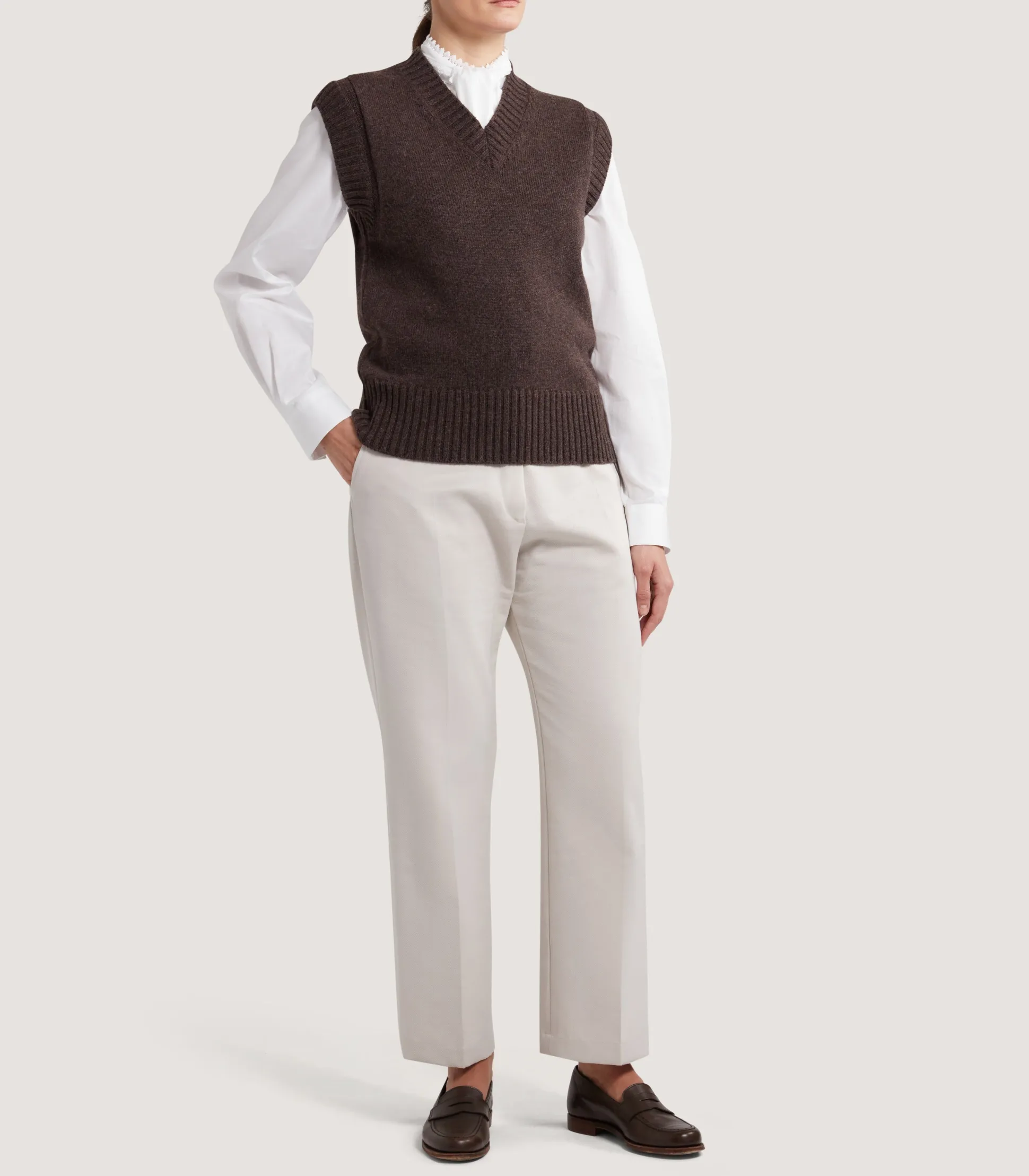 Women Purdey Women's Islay British Outdoor Vest in Walnut