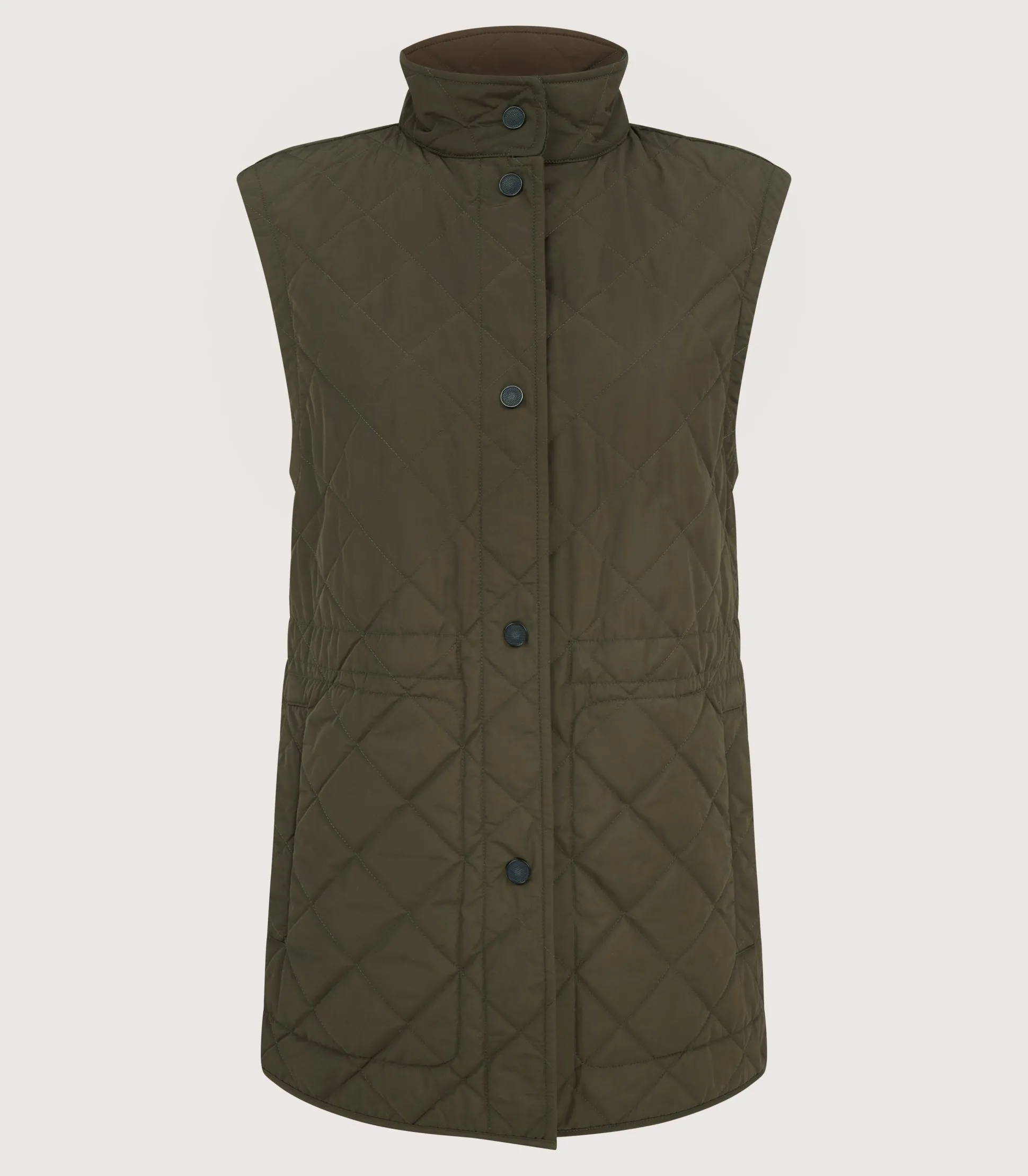 Women Purdey Women's Quilted Gilet in Dark Olive