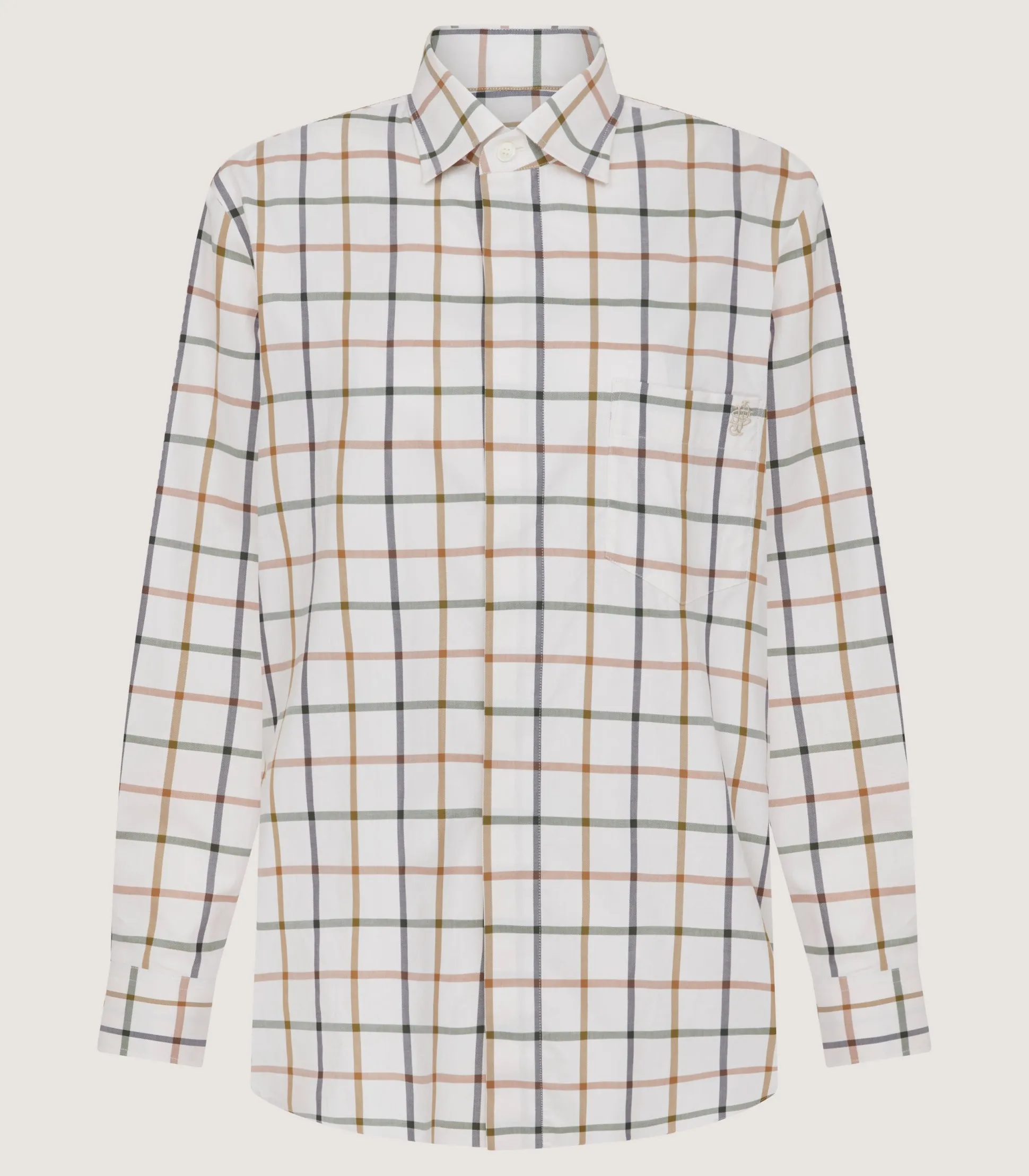 Women Purdey Women's Summer Sporting Windowpane Shirt In Green