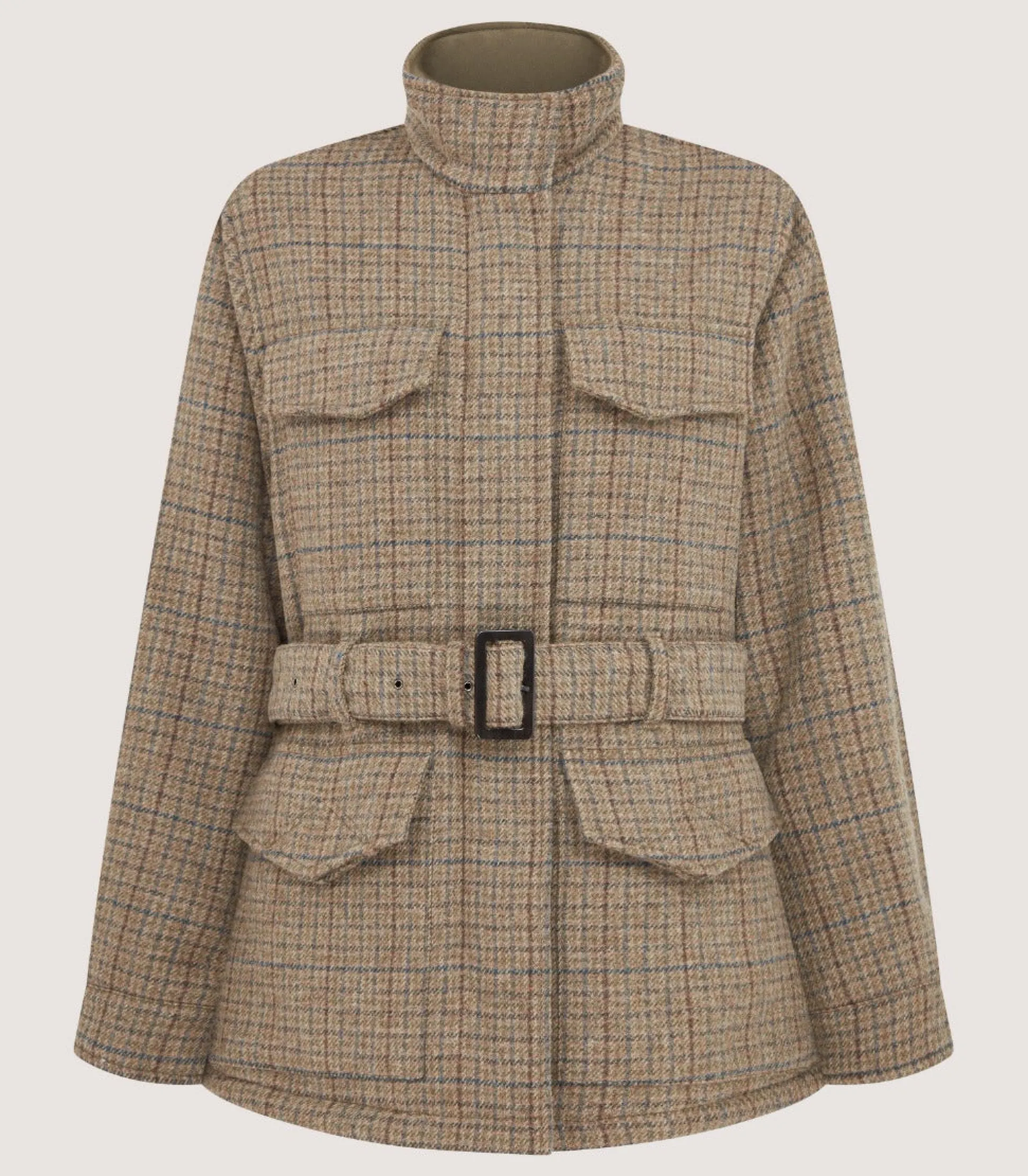 Women Purdey Women's Tweed Belted Jacket in Maree